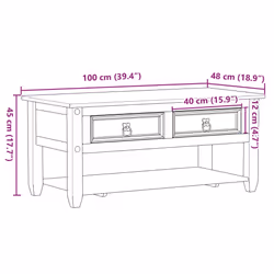 VidaXL 4002773 Table à café, latérale et de salon - Vue supplémentaire 8