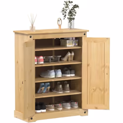 Avec cette armoire à chaussures en bois vous pouvez ranger efficacement vos chaussures et ajouter une décoration pratique à v ...