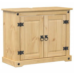 Vidaxl - Armoire lavabo de salle de bain Corona bois de pin massif