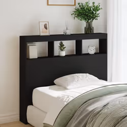 Cette armoire tête de lit à LED, au design élégant, donne à votre cadre de lit une touche de modernité étonnante et convient  ...