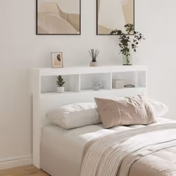 Cette armoire tête de lit à LED, au design élégant, donne à votre cadre de lit une touche de modernité étonnante et convient  ...