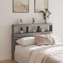 Cette armoire tête de lit à LED, au design élégant, donne à votre cadre de lit une touche de modernité étonnante et convient  ...