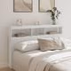 vidaXL Armoire tête de lit avec LED blanc 160x17x102 cm