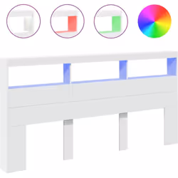 Cette armoire tête de lit à LED, au design élégant, donne à votre cadre de lit une touche de modernité étonnante et convient  ...
