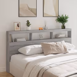 Cette armoire tête de lit à LED, au design élégant, donne à votre cadre de lit une touche de modernité étonnante et convient  ...