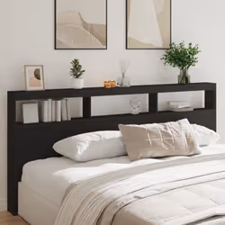 Cette armoire tête de lit à LED, au design élégant, donne à votre cadre de lit une touche de modernité étonnante et convient  ...