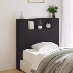 VidaXL 839232 tête de lit et pied de lit Noir