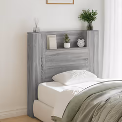 VidaXL 839243 tête de lit et pied de lit Gris, Chêne
