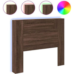 Vidaxl - Armoire tête de lit avec led chêne marron 120x16,5x103,5 cm
