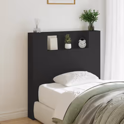 VidaXL 839246 tête de lit et pied de lit Noir