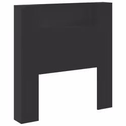 VidaXL 839246 tête de lit et pied de lit Noir