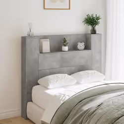 VidaXL 839255 tête de lit et pied de lit Gris