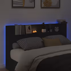 VidaXL 839260 tête de lit et pied de lit Noir