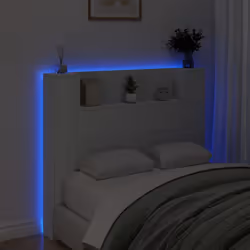 VidaXL 839273 tête de lit et pied de lit Blanc - Vue supplémentaire 4