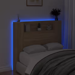 VidaXL 839275 tête de lit et pied de lit Chêne - Vue supplémentaire 4