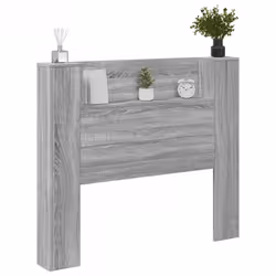 VidaXL 839278 tête de lit et pied de lit Gris, Chêne - Vue supplémentaire 5
