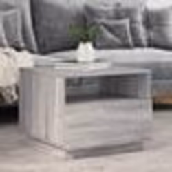 vidaXL Table basse avec lumières LED sonoma gris 50x49x40 cm