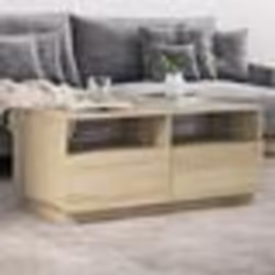 vidaXL Table basse avec lumières LED chêne sonoma 90x49x40 cm