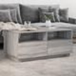 vidaXL Table basse avec lumières LED sonoma gris 90x49x40 cm