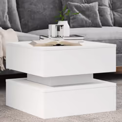 Décorez votre salon avec cette table basse moderne avec lumières LED, elle se marie facilement avec les meubles de tout style ...