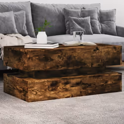 Décorez votre salon avec cette table basse moderne avec lumières LED, elle se marie facilement avec les meubles de tout style ...