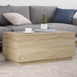 Décorez votre salon avec cette table basse moderne avec lumières LED, elle se marie facilement avec les meubles de tout style ...