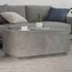 vidaXL Table basse avec lumières LED gris béton 90x50x40 cm