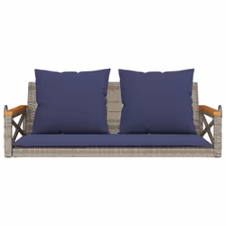 VidaXL 368159 banc de jardin Rotin, Acier, Bois d'acacia - Vue supplémentaire 4