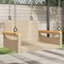 vidaXL Balancelle beige 63x62x40 cm résine tressée