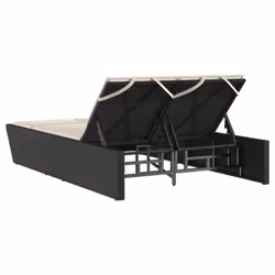 VidaXL 368179 chaise d'extérieur Linge Siège rembourré Polyuréthane, Acier Crème, Blanc - Vue supplémentaire 5