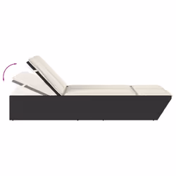 VidaXL 368179 chaise d'extérieur Linge Siège rembourré Polyuréthane, Acier Crème, Blanc - Vue supplémentaire 7