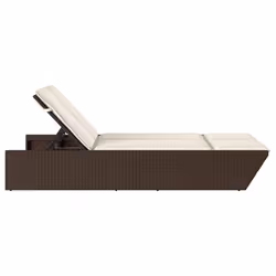 VidaXL 368180 chaise d'extérieur Linge Siège rembourré Polyuréthane, Acier Crème, Blanc - Vue supplémentaire 4