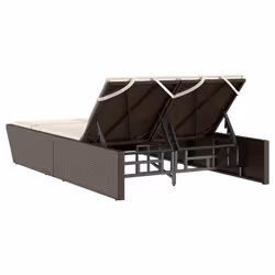VidaXL 368180 chaise d'extérieur Linge Siège rembourré Polyuréthane, Acier Crème, Blanc - Vue supplémentaire 5