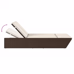 VidaXL 368180 chaise d'extérieur Linge Siège rembourré Polyuréthane, Acier Crème, Blanc - Vue supplémentaire 7