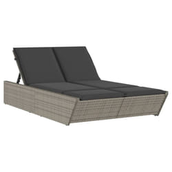 VidaXL 368181 chaise d'extérieur Linge Siège rembourré Polyuréthane, Acier Gris
