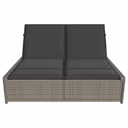 VidaXL 368181 chaise d'extérieur Linge Siège rembourré Polyuréthane, Acier Gris