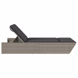 VidaXL 368181 chaise d'extérieur Linge Siège rembourré Polyuréthane, Acier Gris - Vue supplémentaire 4