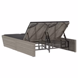 VidaXL 368181 chaise d'extérieur Linge Siège rembourré Polyuréthane, Acier Gris - Vue supplémentaire 5