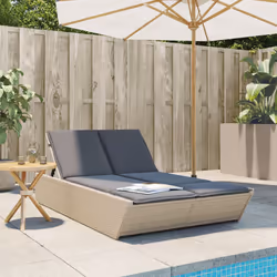 VidaXL 368182 chaise d'extérieur Linge Siège rembourré Polyuréthane, Acier Gris