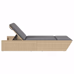 VidaXL 368182 chaise d'extérieur Linge Siège rembourré Polyuréthane, Acier Gris - Vue supplémentaire 4