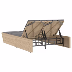VidaXL 368182 chaise d'extérieur Linge Siège rembourré Polyuréthane, Acier Gris - Vue supplémentaire 5