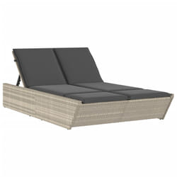 VidaXL 368184 chaise d'extérieur Linge Siège rembourré Polyuréthane, Acier Gris