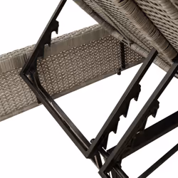VidaXL 368184 chaise d'extérieur Linge Siège rembourré Polyuréthane, Acier Gris - Vue supplémentaire 8