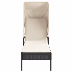 VidaXL 368188 chaise d'extérieur Linge Siège rembourré Polyuréthane, Acier Crème, Blanc - Vue supplémentaire 4