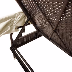 VidaXL 368189 chaise d'extérieur Linge Siège rembourré Polyuréthane, Acier Crème, Blanc - Vue supplémentaire 8