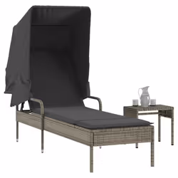 VidaXL 368190 chaise d'extérieur Linge Siège rembourré Polyuréthane, Acier Gris