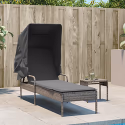 VidaXL 368190 chaise d'extérieur Linge Siège rembourré Polyuréthane, Acier Gris