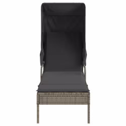 VidaXL 368190 chaise d'extérieur Linge Siège rembourré Polyuréthane, Acier Gris - Vue supplémentaire 4