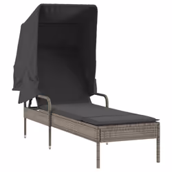 VidaXL 368190 chaise d'extérieur Linge Siège rembourré Polyuréthane, Acier Gris - Vue supplémentaire 7