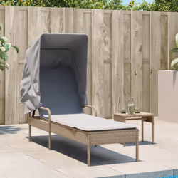 VidaXL 368191 chaise d'extérieur Linge Siège rembourré Polyuréthane, Acier Gris